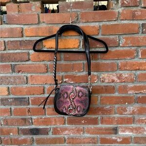 Rebecca Minkoff Jean Snake Print Saddle Bag
